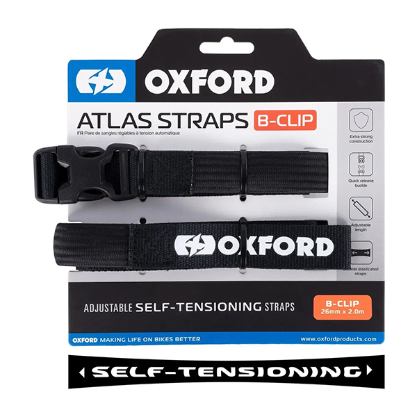 Ремни Oxford Atlas B-Clip 26mm x 2.0M Black (Pair)