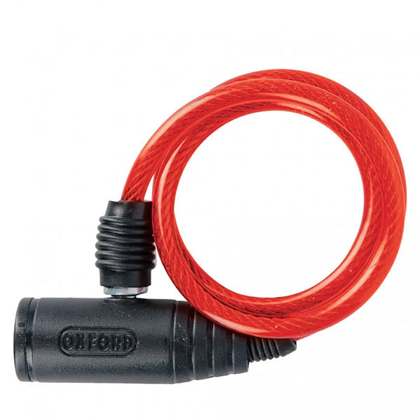 Трос противоугонный Oxford Bumper Cable Lock Red