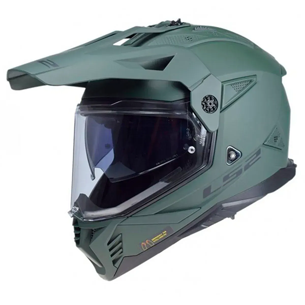 Мотошлем LS2 MX702 Pioneer 2 Solid Matt Olive