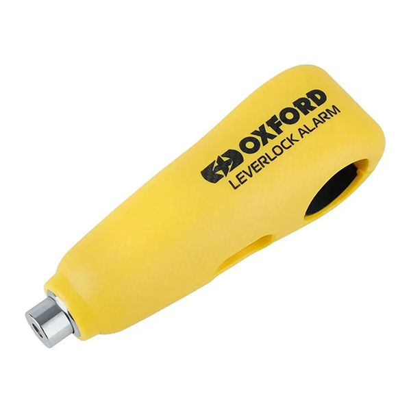 Замок-блокатор с сигнализацией Oxford LeverLock Alarm Yellow