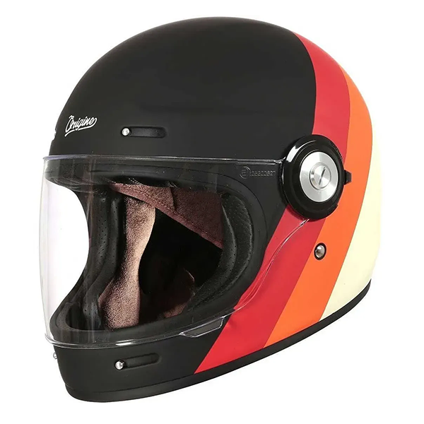 Мотошлем Origine Vega Primitive Orange Red Black Matt