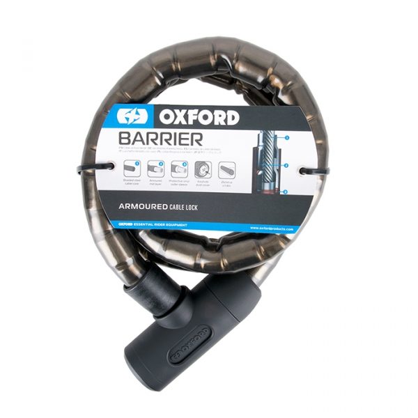 Трос противоугонный Oxford Barrier Smoke