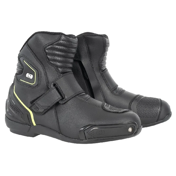 Мотоботы Oxford Omega Air Short MS Boot Blk/ Wht/ Ylw