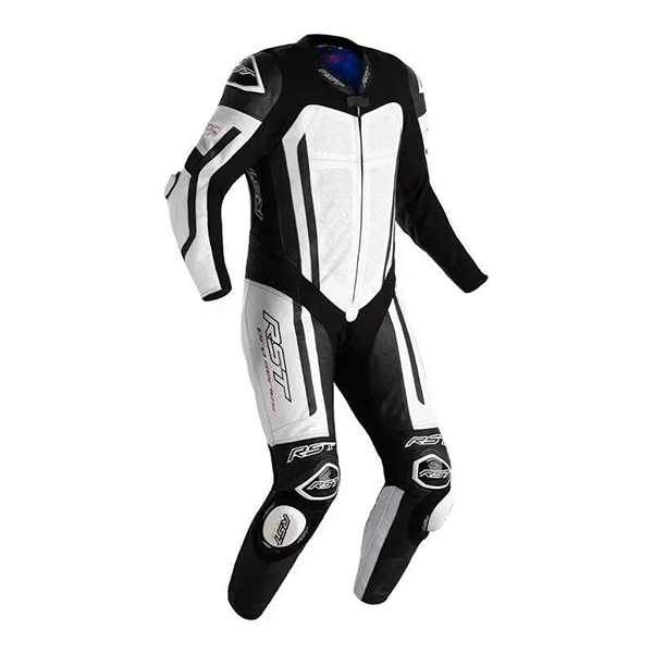 Комбинезон RST Pro Series Evo Airbag CE Mens Leather Suit - White / Black