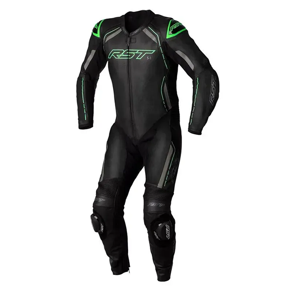 Комбинезон RST S1 CE Leather Suit - Black/Grey/Neon Green