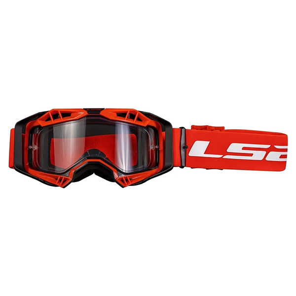 Очки LS2 Aura Enduro Series Goggle Black Red with Clear Visor