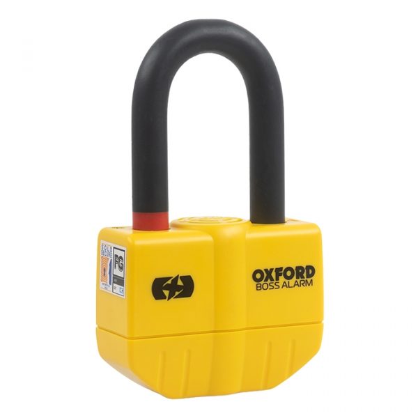 Мотозамок с сигнализацией Oxford Boss Yellow