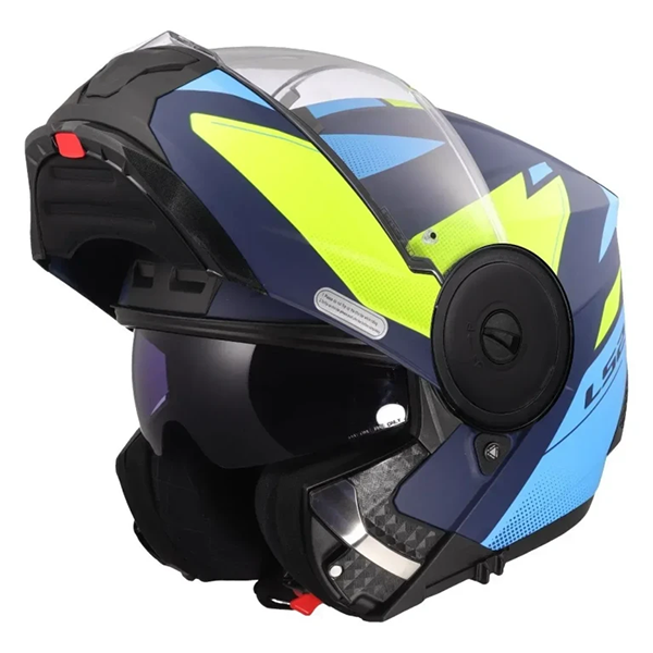Мотошлем LS2 FF902 Scope 2 Duria Blue Hi-Vis Yellow