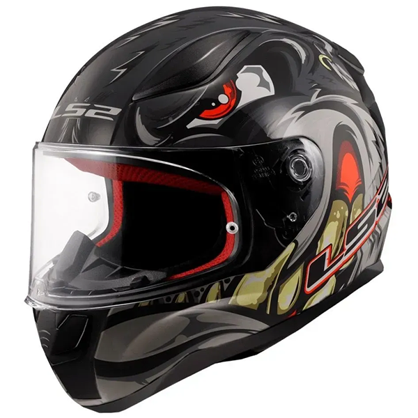 Мотошлем LS2 FF353 Rapid 2 Spox Grey Red Grey