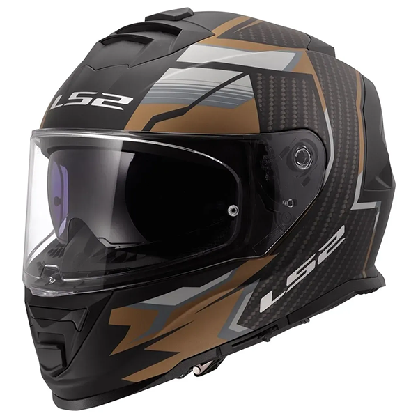 Мотошлем LS2 FF800 Storm 2 Tracker Black Gold
