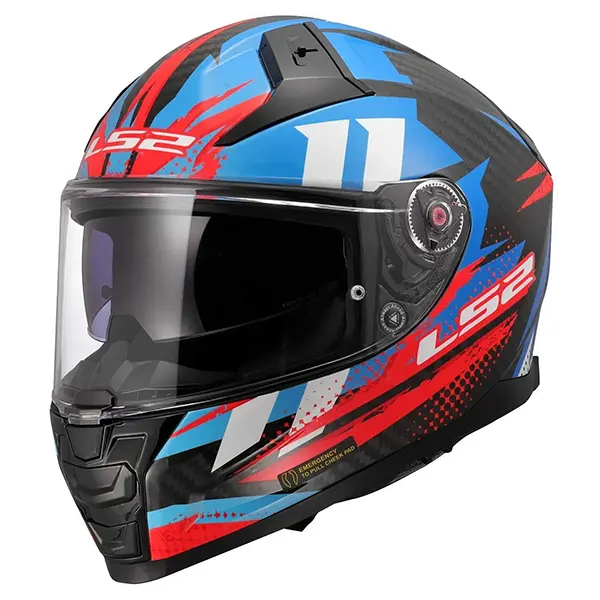 Мотошлем LS2 FF811 Vector 2 C Tantic Red Blue
