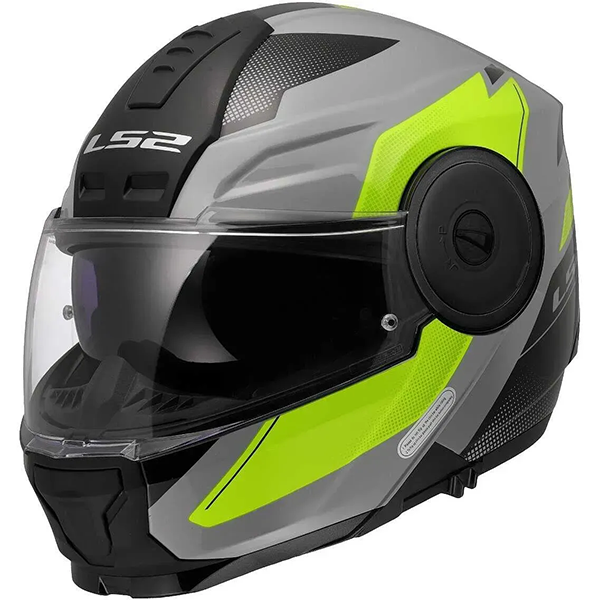 Мотошлем LS2 FF902 Scope 2 Duria Grey Hi-Vis Yellow