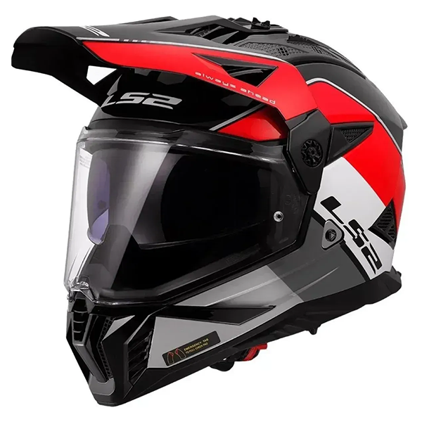 Мотошлем LS2 MX702 Pioneer 2 Rally Matt Red White