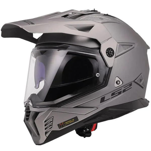 Мотошлем LS2 MX702 Pioneer 2 Solid Matt Titanium