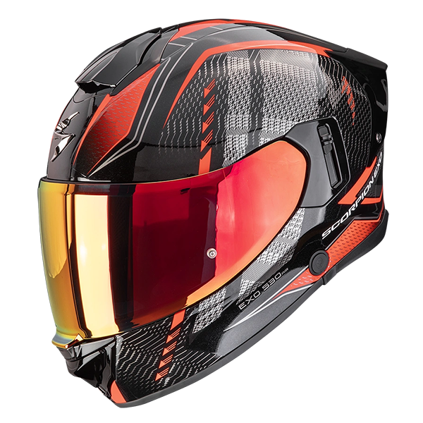 Шлем SCORPION EXO-530 AIR THERAS mettalic black/red