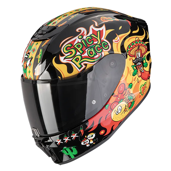 Шлем SCORPION EXO-JNR AIR YUCATAN black/yellow/red