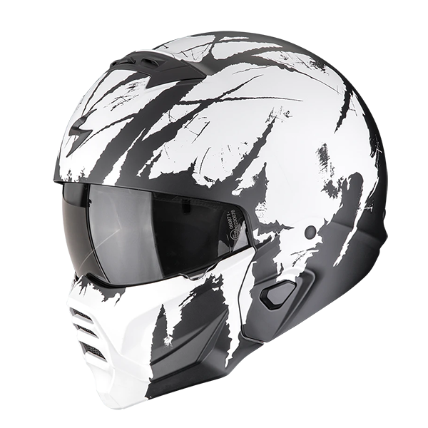 Шлем SCORPION EXO-COMBAT II MARAUDER matt black/white
