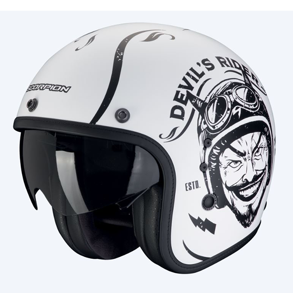 Шлем SCORPION BELFAST EVO ROMEO white/black